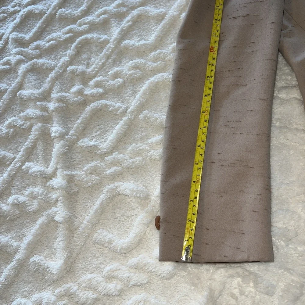 After Six Taupe Blazer with Dark Brown Trim